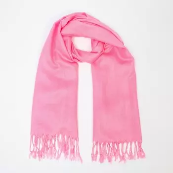 Палантин текстильный, цвет розовый, размер 70х70