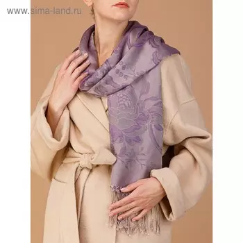 Палантин женский 70×180 см, голубой