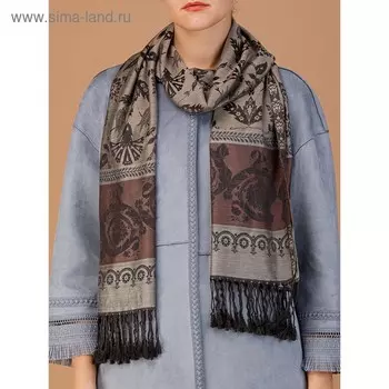 Палантин женский 70×180 см, хаки