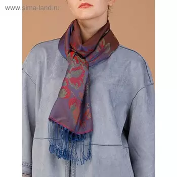 Палантин женский 70×180 см, лиловый