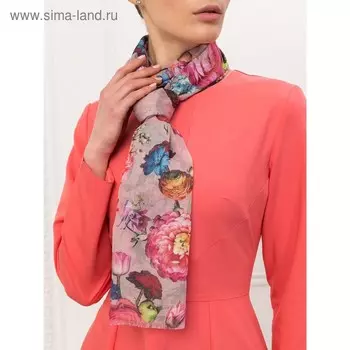 Палантин женский 70×180 см, розовый