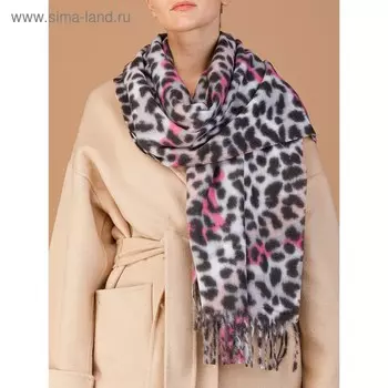 Палантин женский 70×200 см, розовый