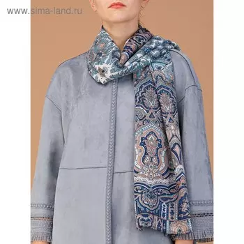 Палантин женский 90×180 см, синий