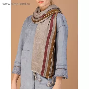 Палантин женский 95×200 см, бежевый