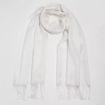 Палантин женский, цвет белый, размер 70х180