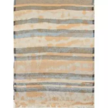 Палантин женский, размер 50х180, цвет бежевый, серый