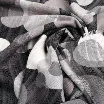 Палантин женский, размер 60х180, цвет серый, белый