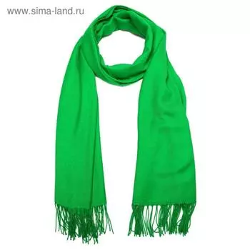 Палантин женский, размер 80х200, цвет зелёный