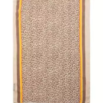 Палантин женский, размер 90х180, цвет бежевый, жёлтый, коричневый