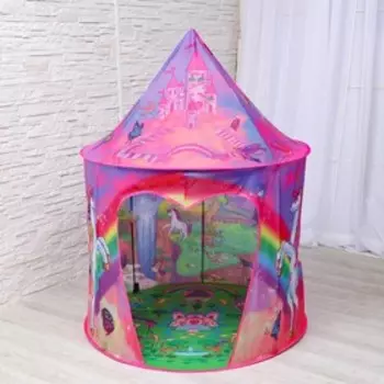 Палатка детская игровая «Единорог», 100100135 см, розовая