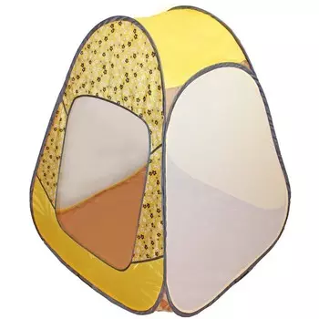 Палатка детская игровая «Радужный домик» 80 55 40 см, принт «Цветы на жёлтом»