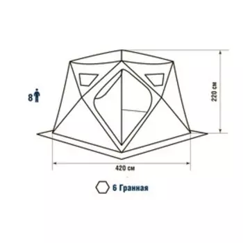 Палатка HIGASHI Yurta, 8 человек, 02833