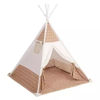 Палатка-вигвам детская Polini kids «Звёзды», цвет макиато