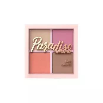 Палетка для лица Relouis Paradiso Sun № 01: хайлайтер, румяна, бронзатор, 12г