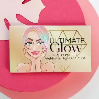 Палетка для невероятного макияжа You are so beautiful!: румяна и хайлайтер