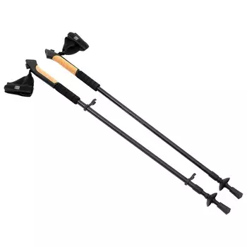 Палки для скандинавской ходьбы maclay Alu 100, телескопические, 2-секционные, до 135 см, 2 шт.