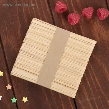 Палочки для мороженого Доляна, 11.51.1 см, 48-50 шт., дерево