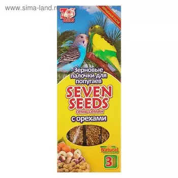 Палочки Seven Seeds для попугаев, орехи, 3 шт, 90 г