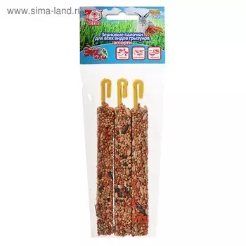 Палочки Seven Seeds Эконом для грызунов, овощи/шиповник/абрикос, 3 шт, 75 г