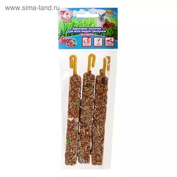 Палочки Seven Seeds Эконом для грызунов, тропические фрукты/мёд/рожковое дерево, 3 шт, 75 г