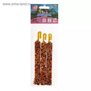 Палочки Seven Seeds Эконом для птиц, витамины/орех/абрикос, 3 шт, 75 г