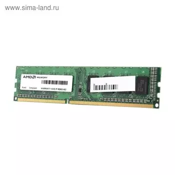 Память DDR3 2Gb 1600MHz AMD R532G1601U1S-UGO OEM PC3-12800 CL11 DIMM 240-pin 1.5В