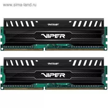 Память DDR3 Patriot PV316G186C0K, 8Гбх2, PC3-15000, 1866 МГц, DIMM