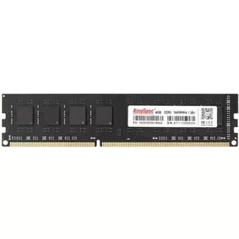 Память DDR3L 4GB 1600MHz Kingspec KS1600D3P13504G RTL PC3-12800 CL11 DIMM 240-pin 1.35В sin