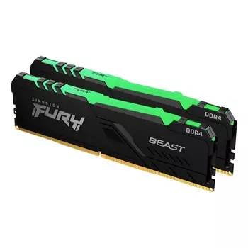 Память DDR4 2x16GB 2666MHz Kingston KF426C16BB12AK2/32 Fury Beast RGB RTL Gaming PC4-21300 1033973