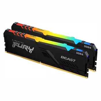 Память DDR4 2x16GB 3200MHz Kingston KF432C16BB12AK2/32 Fury Beast RGB RTL Gaming PC4-25600 1033973