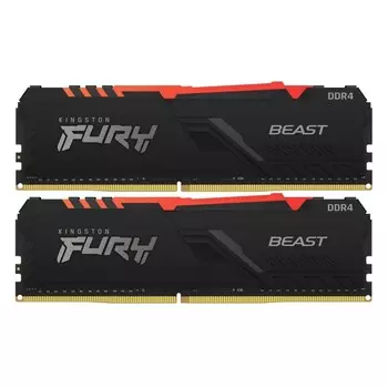 Память DDR4 2x8GB 3200MHz Kingston KF432C16BB2AK2/16 Fury Beast RGB RTL Gaming PC4-25600 CL 106500
