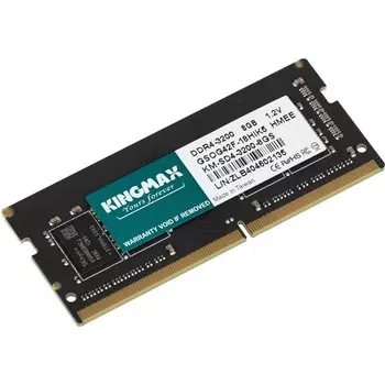 Память DDR4 8GB 3200MHz Kingmax KM-SD4-3200-8GS RTL PC4-25600 CL22 SO-DIMM 260-pin 1.2В dua 102936
