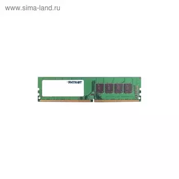 Память DDR4 Patriot PSD44G266681, 4Гб, 2666 МГц, PC4-21300, DIMM