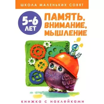 Память, внимание, мышление. Книжка с наклейками. 5-6 лет. Маврина Л.В.
