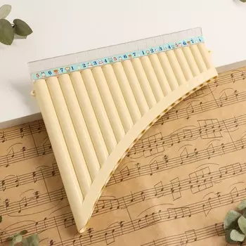 Пан-флейта Music Life 18 трубок, белая, 2625 см