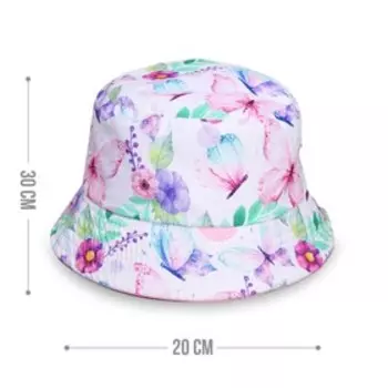 Панама детская для девочки «Бабочки», р-р 52-54