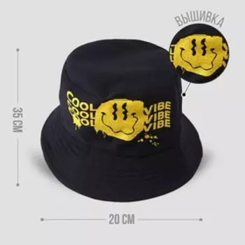 Панама Cool vibe, чёрная, р-р 56
