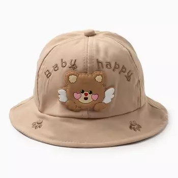 Панама детская "Baby happy" MINAKU, цвет бежевый, размер 46-48