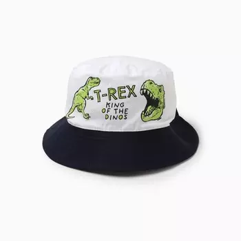 Панама детская, размер 50-52, белая/синяя