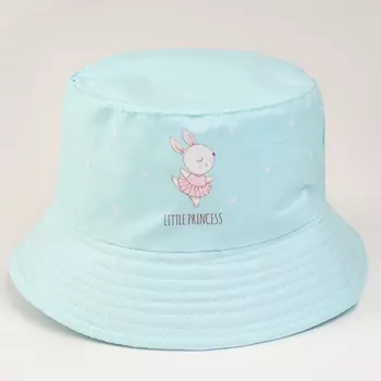 Панама детская Little Princess, голубая, р-р 48-50