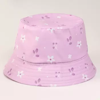 Панама детская «Полянка», сиреневая, р-р 48-50