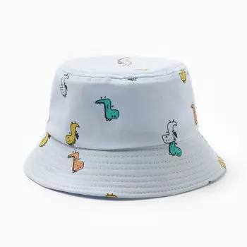 Панама Детская KAFTAN «Дино», размер 50, голубая