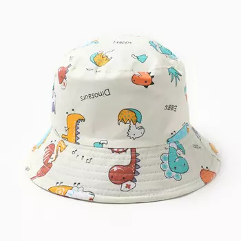 Панама детская KAFTAN «Дино», размер 54, белая