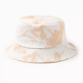Панама детская MINAKU "Тай-Дай", белый/бежевый, размер 54 (5-7 лет)