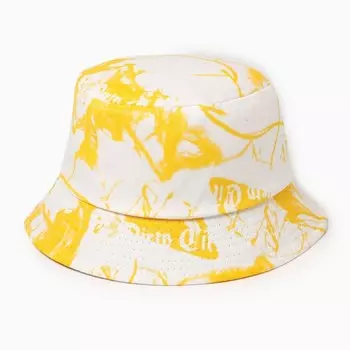 Панама детская MINAKU "Тай-Дай", белый/жёлтый, размер 54 (5-7 лет)