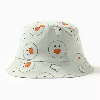 Панама детская MINAKU «Уточка», размер 46, зелёная