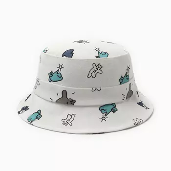 Панама детская "Мишки" MINAKU, цвет молочный, р-р 48