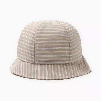 Панама детская "Полосатик" MINAKU, цвет серый, р-р 46