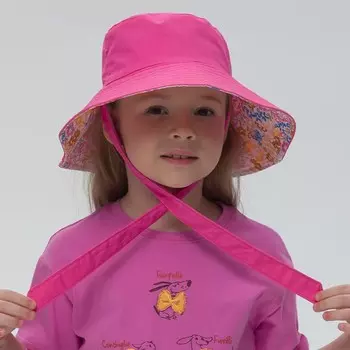 Панама для девочек, размер 48-50, цвет розовый