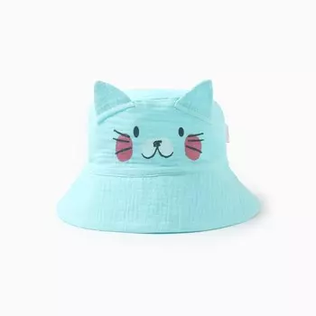 Панама для девочки, цвет мятно-голубой, размер 48